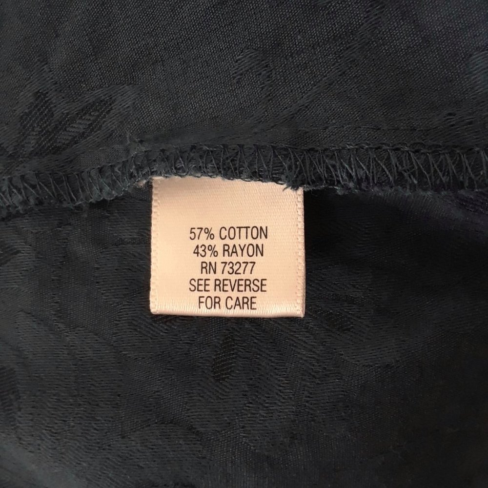 Croft & Barrow Blue Long Sleeved V Neck Shirt - Picture 12 of 15